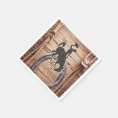 紙ナプキンス、カウボーイホースウッドロープ スタンダードカクテルナプキン (角)