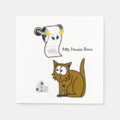 紙ナプキンス、キャットパウダールームバストイレ紙 スタンダードカクテルナプキン (正面)