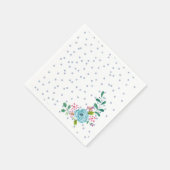 紙ナプキンス、グレードットサークルナプキンスフローラ スタンダードカクテルナプキン (角)