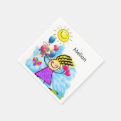 紙ナプキンス、サンバルーンハート スタンダードカクテルナプキン (角)