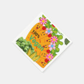 紙ナプキンス、ニンジン豆100%ビーガン スタンダードカクテルナプキン (角)