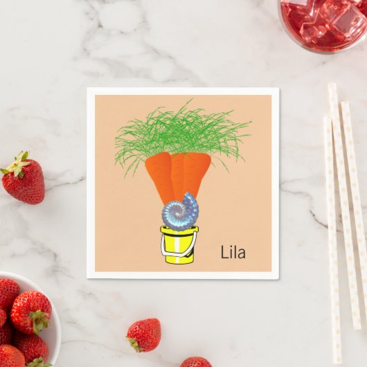 紙ナプキンス、ニンジン スタンダードカクテルナプキン (インサイチュ)