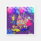 紙ナプキンス、ハッピーバースデーオーバーザヒル スタンダードカクテルナプキン (正面)