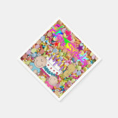 紙ナプキンス、ハッピーバースデーベビーベビー スタンダードカクテルナプキン (角)