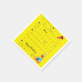 紙ナプキンス、ハッピーバースデー2022年9月 スタンダードカクテルナプキン (角)