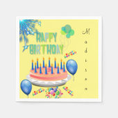 紙ナプキンス、ハッピーバースデー スタンダードカクテルナプキン (正面)
