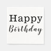 紙ナプキンス、ハッピーバースデー スタンダードカクテルナプキン (正面)