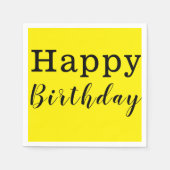 紙ナプキンス、ハッピーバースデー スタンダードカクテルナプキン (正面)