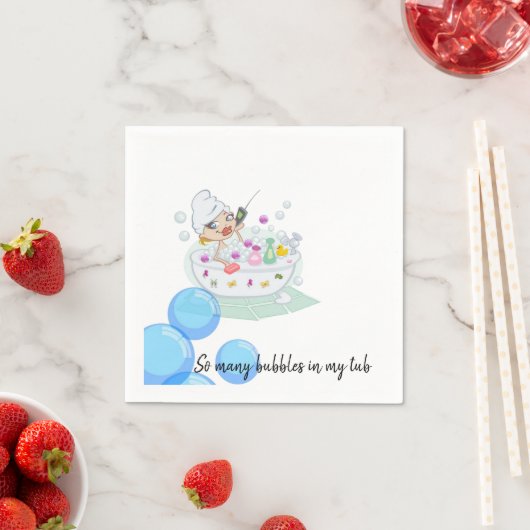 紙ナプキンス、バブルバスバスルームのナプキンス スタンダードカクテルナプキン (インサイチュ)