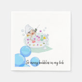 紙ナプキンス、バブルバスバスルームのナプキンス スタンダードカクテルナプキン (正面)