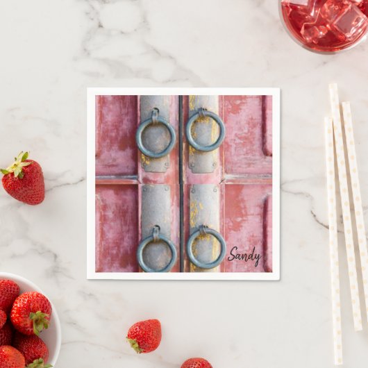 紙ナプキンス、ピンクロック スタンダードカクテルナプキン (インサイチュ)