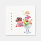 紙ナプキンス、フェアリー・アイスクリーム スタンダードカクテルナプキン (正面)