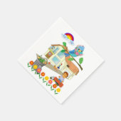 紙ナプキンス、フローラガーベッジマンナプキンス スタンダードカクテルナプキン (角)