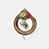 紙ナプキンス、フローラゾウ スタンダードカクテルナプキン (角)