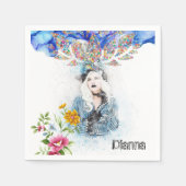 紙ナプキンス，フローラ ビクトリアン スタンダードカクテルナプキン (正面)