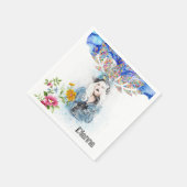 紙ナプキンス，フローラ ビクトリアン スタンダードカクテルナプキン (角)