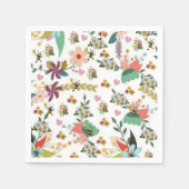 紙ナプキンス、フローラ（昆虫）マルハナバチ スタンダードカクテルナプキン (正面)