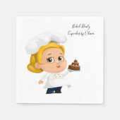 紙ナプキンス、ベーカリーカップケーキケーキ スタンダードカクテルナプキン (正面)