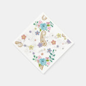 紙ナプキンス、ペイズリーナプキンスフローラ スタンダードカクテルナプキン (角)