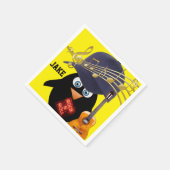 紙ナプキンス、ペンギンギターロックnロール スタンダードカクテルナプキン (角)