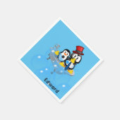 紙ナプキンス、ペンギンバブルバスイエローアヒル スタンダードカクテルナプキン (角)