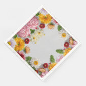 紙ナプキンス、ホームデコア、花デザイン (コーナー)