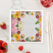 紙ナプキンス、ホームデコア、花デザイン (インサイチュ)