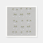 紙ナプキンス、マルティーニグラス スタンダードカクテルナプキン (正面)