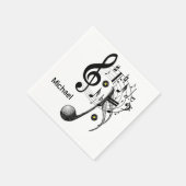 紙ナプキンス、ミュージックノート スタンダードカクテルナプキン (角)