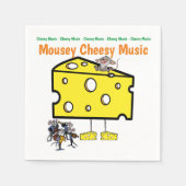 紙ナプキンス、ムーセイチーズミュージック スタンダードカクテルナプキン (正面)