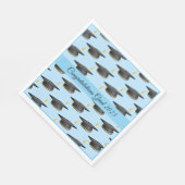 紙ナプキンス – ランチョンサイズ – 卒業キャップナプキンス スタンダードランチョンナプキン (角)