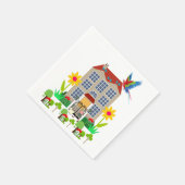 紙ナプキンス、レディドッグフローラナプキンス スタンダードカクテルナプキン (角)