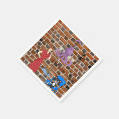 紙ナプキンス、レトロ女猫 スタンダードカクテルナプキン (角)