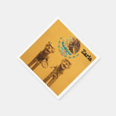 紙ナプキンス，古代メキシコ スタンダードカクテルナプキン (角)