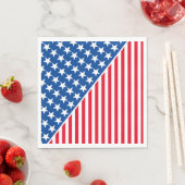 紙ナプキンス – 愛国的なスターストライプ& スタンダードランチョンナプキン (インサイチュ)
