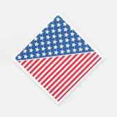 紙ナプキンス – 愛国的なスターストライプ& スタンダードランチョンナプキン (角)