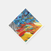紙ナプキンス、抽象芸術カラー スタンダードカクテルナプキン (角)