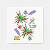 紙ナプキンス、新学期クール スタンダードカクテルナプキン (正面)