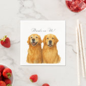 紙ナプキンス、標準ゴールデンレトリエバーカクテル スタンダードカクテルナプキン (インサイチュ)