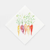 紙ナプキンス – 水彩家宝ニンジン スタンダードランチョンナプキン (角)