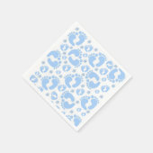 紙ナプキンス、男の赤ちゃん足ゾウ スタンダードカクテルナプキン (角)