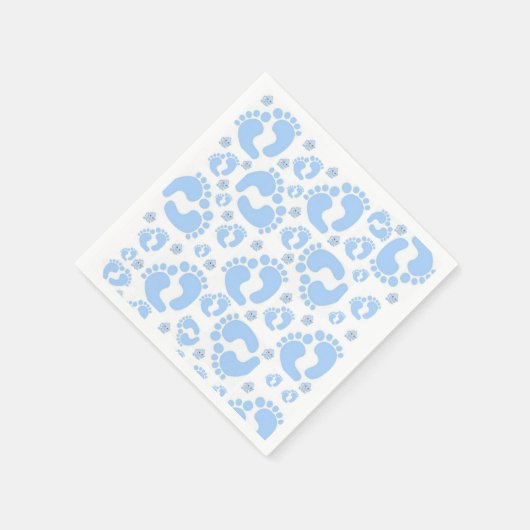 紙ナプキンス、男の赤ちゃん足ゾウ スタンダードカクテルナプキン (角)