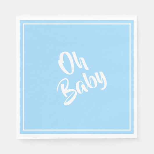 紙ナプキンス – 男の赤ちゃん スタンダードランチョンナプキン (正面)