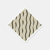 紙ナプキンス、白黒金ゴールド スタンダードカクテルナプキン (角)