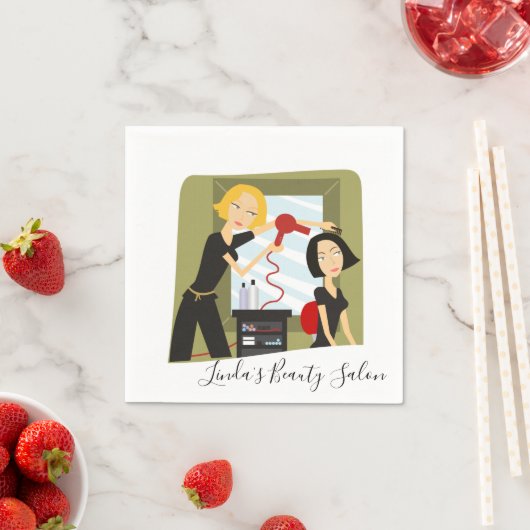 紙ナプキンス、美しいサロンスタイリスト スタンダードカクテルナプキン (インサイチュ)