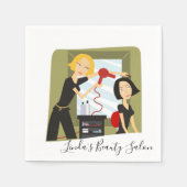 紙ナプキンス、美しいサロンスタイリスト スタンダードカクテルナプキン (正面)