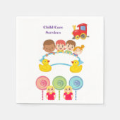 紙ナプキンス、託児所 スタンダードカクテルナプキン (正面)