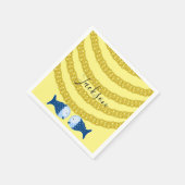 紙ナプキンス、金ゴールド鎖魚 スタンダードカクテルナプキン (角)