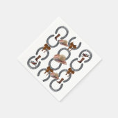 紙ナプキンス、馬蹄鞍カウボーイハット スタンダードカクテルナプキン (角)