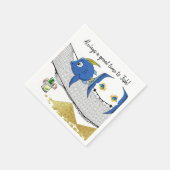 紙ナプキンス、魚釣りフィッシュワーム砂ナプキンス スタンダードカクテルナプキン (角)